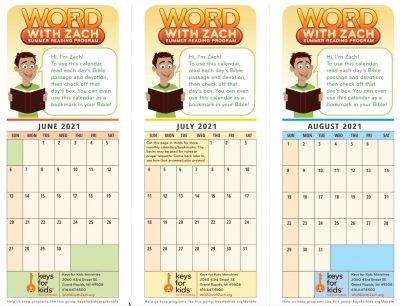 WORD with Zach Calendars